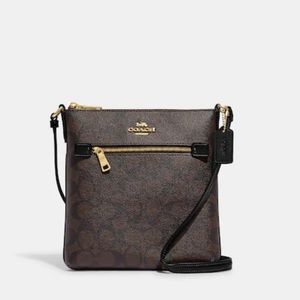 Coach Mini Rowan File Bag In Signature Canvas